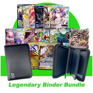 전설적인 울트라 레어 카드 번들 5종이 포함된 포켓몬 호환 초보 수집가 로트 - Dan123yal 바인더 포함