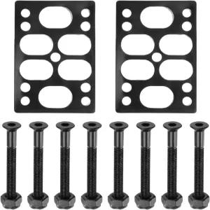 파티킬 스케이트보드 라이저 패드 나사 세트 앵글 웨지 충격 흡수 크루저용 하드웨어 너트