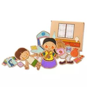 [하프클럽/브이와이]가꿈 종이생각 종이인형 한복놀이 NO.854