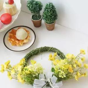 뉴 체리블라썸 리스 4color 벽걸이장식 가렌더 조화