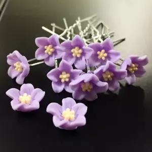 포토존 단아한 선물용 꽃뒤꽂이 꽃비녀 비녀 뒤꽂이 코사지 한복머리 웨딩헤어 혼주장신구