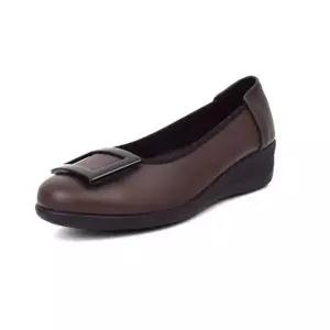 [하프클럽/]오래 걸어도 편안한 미들굽 웨지슈즈 통 슈즈 펌프스