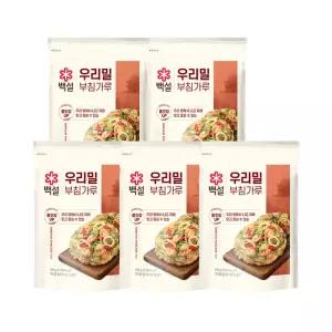 백설 우리밀부침가루 500g x5개
