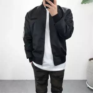 [하프클럽/] 남자 기본핏 카모지퍼 포켓 MA-1 블루종 항공점퍼 2컬러