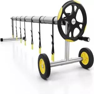 빈글리 수영장 커버 릴 세트 풀 태양광 알루미늄 블랭킷 업그레이드 14피트