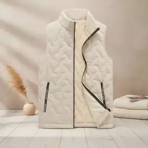 [하프클럽/옷자락]남성용 하이넥 퀼팅 패딩 조끼 융털내피 따뜻한 겨울조끼