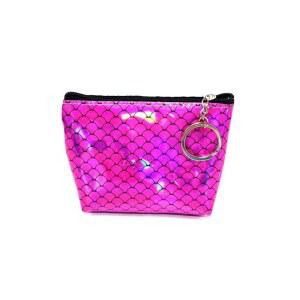 메다 인어 여행 지갑 홀로그램 일상용 여성용 동전 반짝이는 작은 잔돈 U2013 지갑