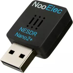 NESDR 나노 2 플러스 - 초저상 노이즈 0.5PPM TCXO MCX 안테나가 포함된 작은 검은색 RTL-SDR USB