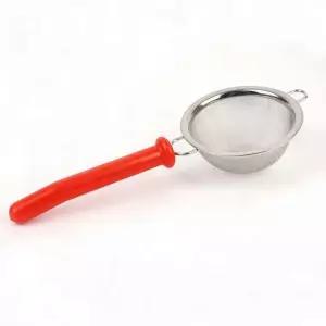 고퀄리티   차 손잡이 붉은 티스트레이너 소쿠리 우려 거름망 플라스틱 찻잎