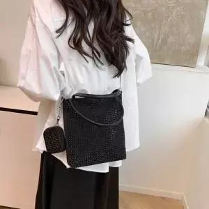 야무치 여사친 캐주얼 데일리룩 가방 미니백 파티 클러치 큐빅 복주머니 수제 디너백 잔돈 파우치 KUK5