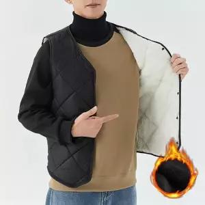 [하프클럽/옷자락]남자 겨울 퍼안감 보온 퀄팅 기모 패딩 베스트 조끼