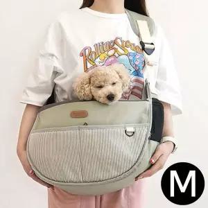 [콩심팥심]패리스독 올뉴 스트라이프 슬링백 (그레이) (M)