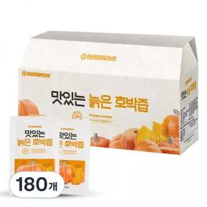 참앤들황토농원 맛있는 늙은 호박즙 90ml 180개 선물세트 부모님 시댁 가족 설날 명절