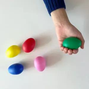 달걀 악기 음악 유치원 달걀 마라카스 영아 교구 어린이집 장난감 쉐이커 작은 리듬 오감 색깔 계란