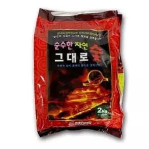 캠핑숯 숯연료 바베큐숯 2kg 바베큐연료 야외요리