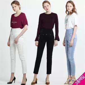 [하프클럽/]디자이너의 명작 진주 매직팬츠