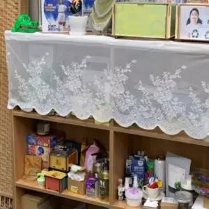 나은상점 상품명 레이스 짧은커튼 화이트 주방레이스커튼 주방창문가림막 부엌창커튼