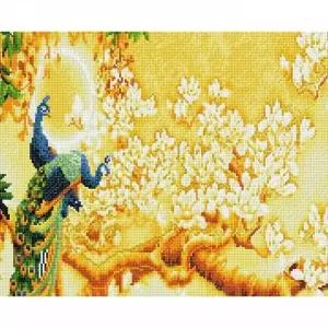 TBZ 황금나무와 공작 (캔버스) 보석십자수 40x50