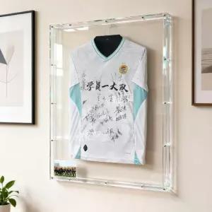 농구 유니폼 축구 액자 전시용 아크릴 투명 벽걸이 기념품 프레임 보관