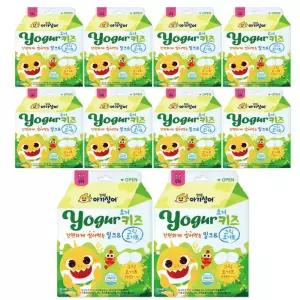 핑크퐁 아기상어 요거키즈 밀크&그릭요거트 캔디 40g 10개