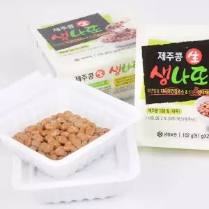 국산 제주콩으로 만든 생나또(낫또) 12팩X53g (다시마간장소스+야채토핑)