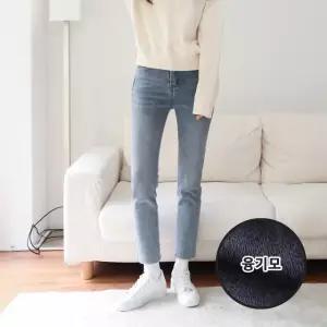 수비진 SP7127 융기모 허리스판 일자팬츠/기모일자팬츠/융기모/밍크기모/여성청바지