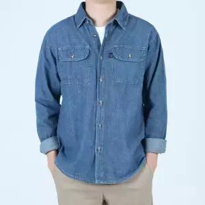 봄 여름 가을 청난방 청남방 남성 셔츠 작업복 등산복 상의 작업복 등산티 건설 현장 용접 긴팔 춘추복 빅사이즈