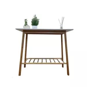 비카 대나무 콘솔테이블 화장대 책상 이케아 인테리어가구 원목테이블 리빙가구 현관 복도