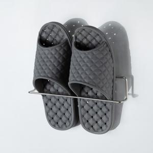 디허브 밀착패드 슬리퍼홀더 250 스테인리스 (스텐)  욕실 슬리퍼 꽂이 거치대 무타공 거실화 정리대  실내화 걸이  슈즈랙 홀더 접착식 부착식 욕실악세사리 수납정리 인테리어