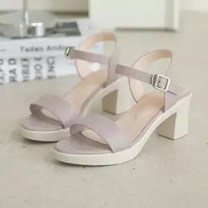 [분홍코끼리]Vol.2 감동착화 가보시 통굽샌들(7cm)_심플