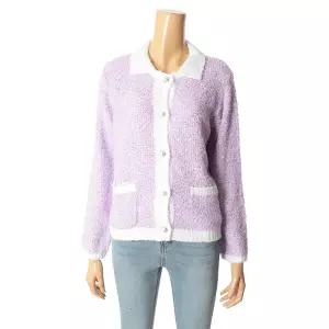 [롯데백화점]포커스 파스텔 부클 카라넥 가디건_FS2A7KC0116