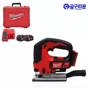 밀워키 M18 BJS-502C 충전 직쏘 18V 5.0Ah 2팩 날포함