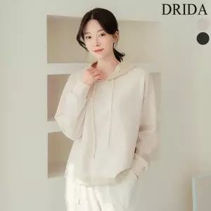 드리다 여자 봄 간절기 소프트 빅사이즈 루즈핏 후드 티셔츠 40-50대 미시 중년여성 캐주얼 모임