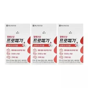종근당건강 프로메가 오메가3 트리플 장용성캡슐 654mg x 60캡슐 x3박스