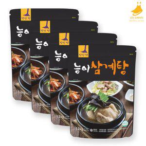 당신덕 능이 삼계탕 맛집 보양식 능이버섯 오리뼈 육수 1.2kg 4팩
