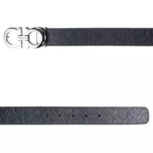 [페라가모] (A_67 5542 00 NAVY 0735830) 남성 더블 간치니 양면 벨트