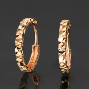 14K 18K 귀걸이 샤샤 여성 패션 핑크골드 금귀걸이