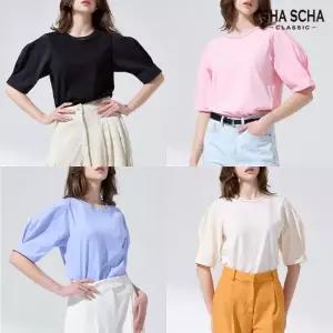 [홈쇼핑인기]튤립 슬리브 티블라우스 1종