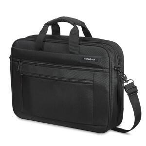 Samsonite 클래식 2.0 43.2cm(17인치) 2칸 서류 가방, 블랙, 43.2cm(17인치)