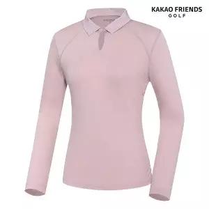 [카카오프렌즈골프] 여성 셔링 폴로 티셔츠