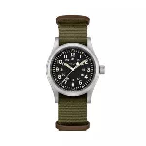 해밀턴 H69439931 카키필드 남성 나토밴드 메커니컬 38mm