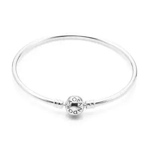 판도라 여성 모먼트 뱅글 실버 팔찌 590713)