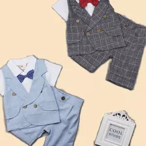 조끼 유아 반팔 정장 상하복 세트 슈트 돌잔치 결혼식