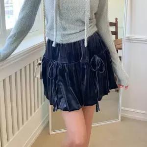 [하프클럽/]여자 러블리 벨벳 미니 스커트_SK3922