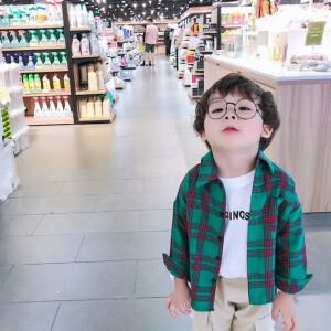 키즈 최신 체크 셔츠 아동 주니어 영아 유아 영유아 초등 학생 여아 남아 옷 맨투맨