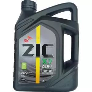부품 SK엔무브 엔진오일 가솔린 ZIC X7 ZERO 0W-30 4L