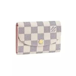 루이비통 [명품] 루이비통 카드지갑 로잘리 코인퍼스 똑딱이 카드지갑 다미에 아주르 캔버스 N61276