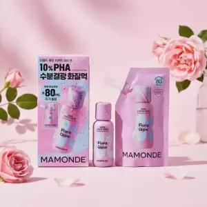마몽드 플로라 글로우 로즈 리퀴드 마스크80ml/본품+리필구성 화잘먹마스크