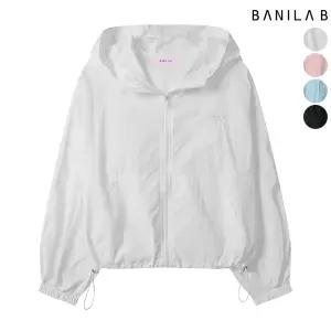 리본 레이스 테잎 후드 바람막이 집업 점퍼