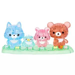 아트박스/퍼즐사랑 리락쿠마 차이로이코구마 친구 크리스탈퍼즐 77피스